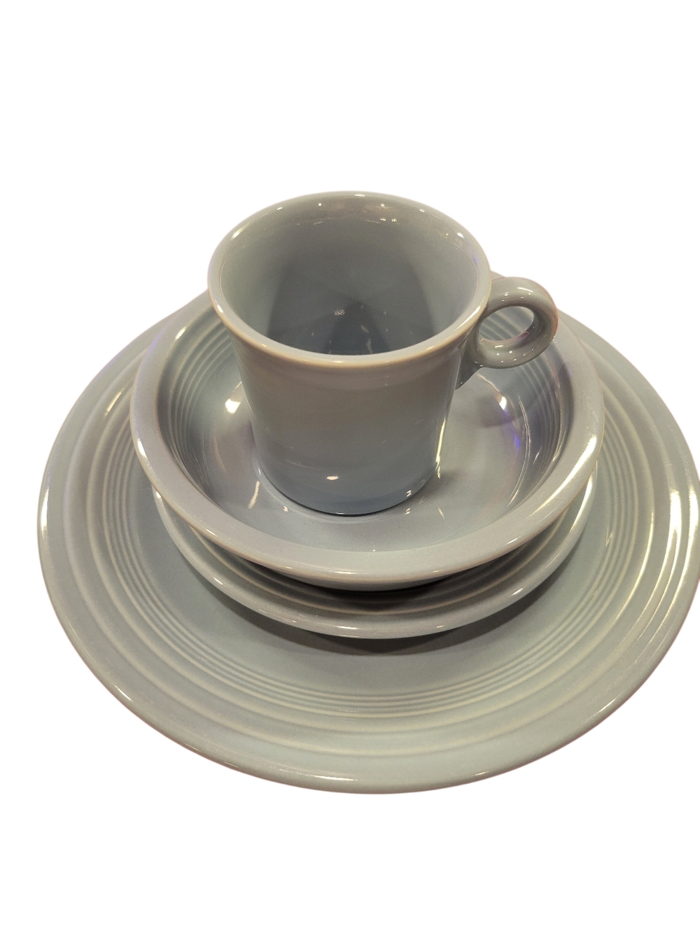 Fiesta® 4-Piece Place Setting – Periwinkle | Dinner Plate, Salad Plate, Bowl